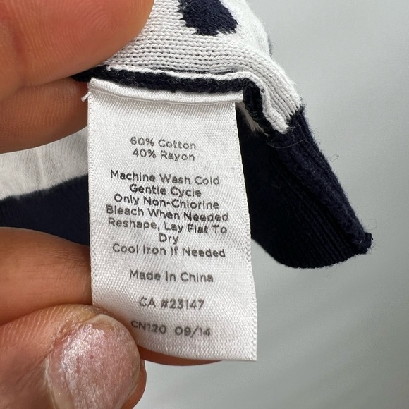 Talbots polka dot cardigan SP black white - Picture 9 of 12